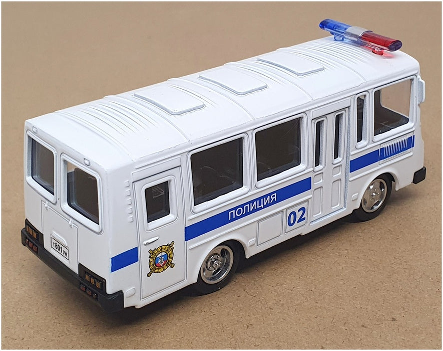 Texo Napk 1/61 Scale Diecast 3206 - Russian Police Bus - White