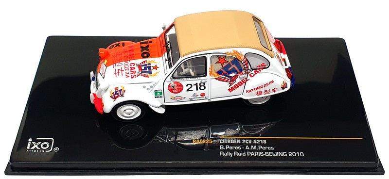 Ixo 1/43 Scale RAC225 - Citroen 2CV #218 Rally Raid Paris-Beijing 2010