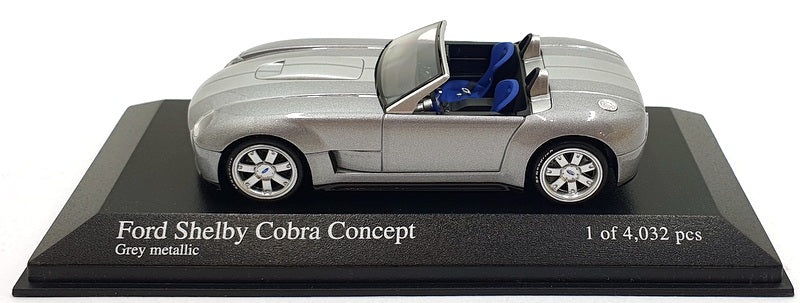 Minichamps 1/43 Scale 400 146430 - 2004 Ford Shelby Cobra Concept - Met. Silver