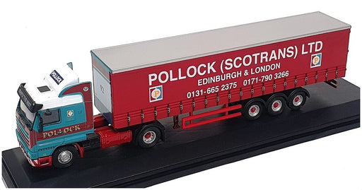 Oxford Diecast 1/76 Scale 76S143001 Scania 143 40ft Curtainside Pollock Scotrans