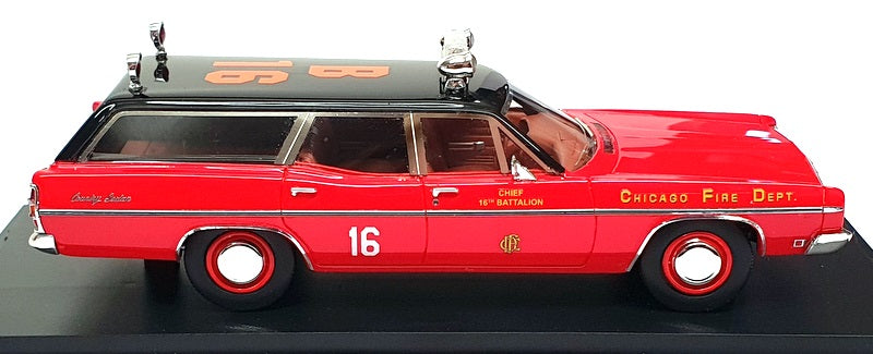 Goldvarg 1/43 Scale GC-055D - 1970 Ford Galaxie Station Wagon Fire Chief