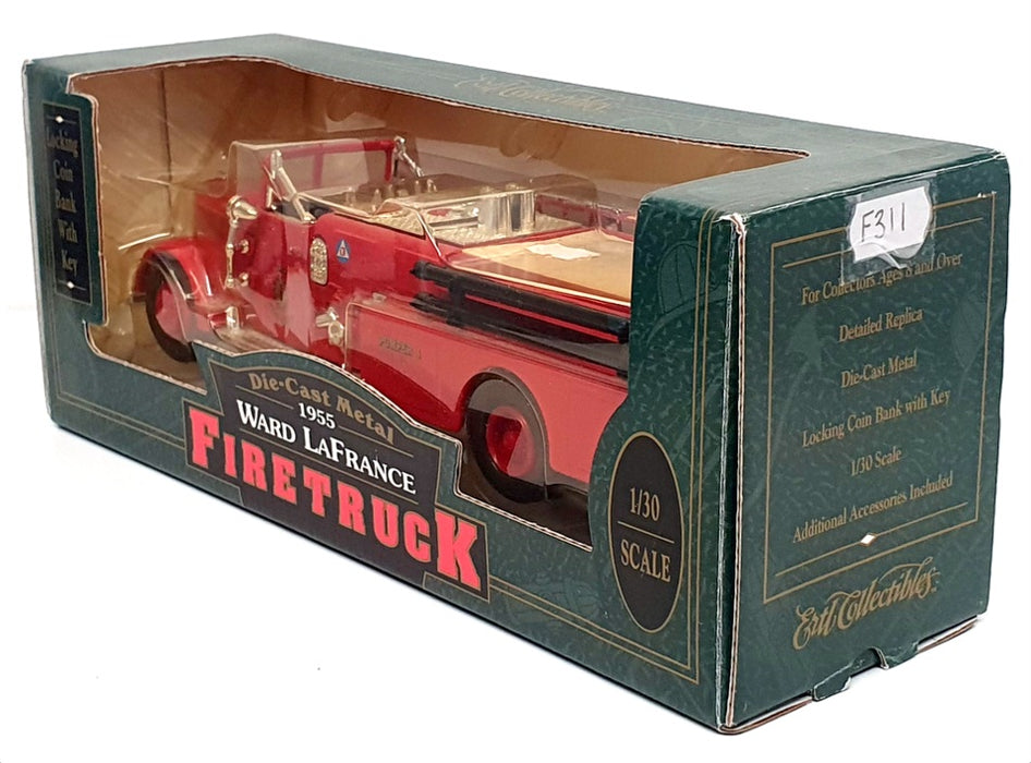 Ertl 1/30 Scale F311 - 1955 Ward LaFrance Fire Truck Coin Bank - Red