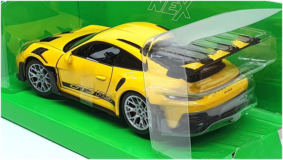 Welly NEX 1/24 Scale Diecast 24122W - Porsche 911 GT3 RS (992) - Yellow