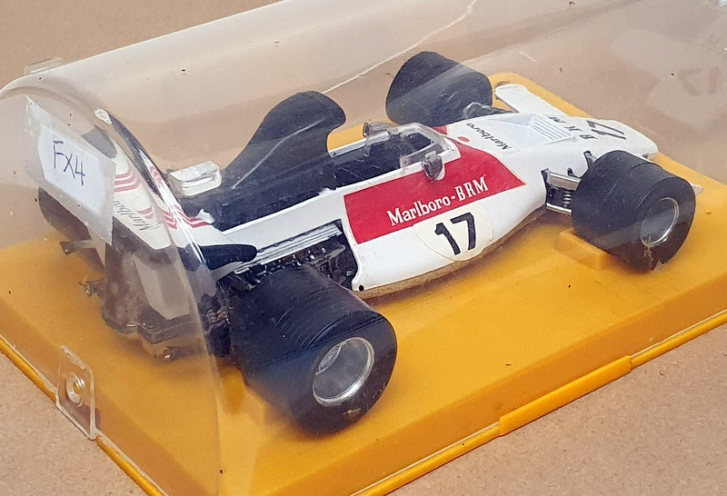 Polistil 16.5cm Long Diecast FX4 - F1 B.R.M. P.160 Race Car M/Boro- White/Red