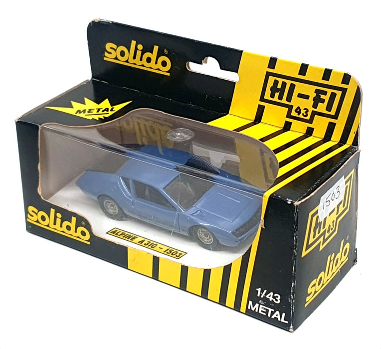 Solido 1/43 Scale Diecast 1503 - Renault Alpine A310 - Met Blue