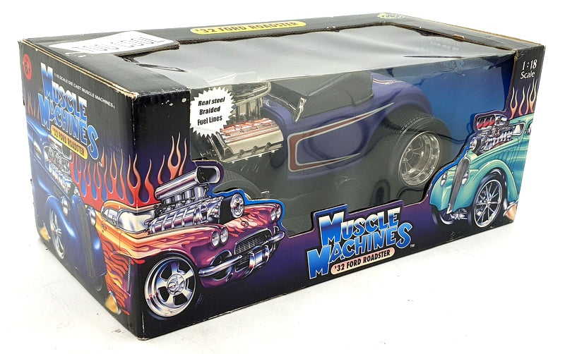 Muscle Machine 1/18 Scale Diecast 71166 - 1932 Ford Roadster - Purple