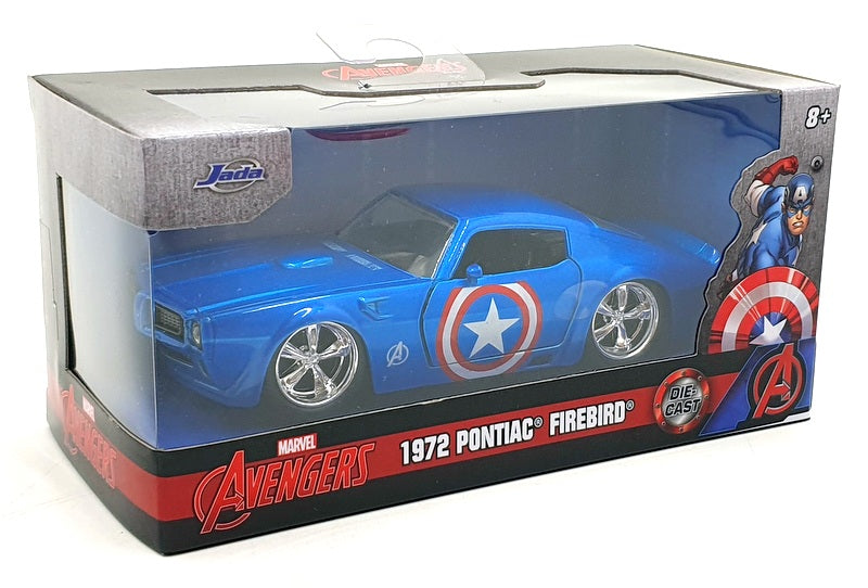 Jada 1/32 Scale 24078 - 1972 Pontiac Firebird Marvel Avengers - Captain America