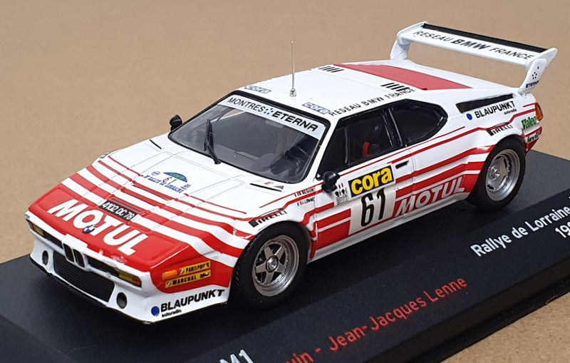 Altaya 1/43 Scale AT061RW - BMW M1 #61 Rallye de Lorraine 1984 - Red/White