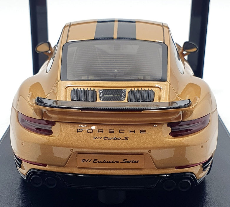 GT Spirit 1/18 Scale Resin GT444 - Porsche 911 Turbo S Excel - Gold