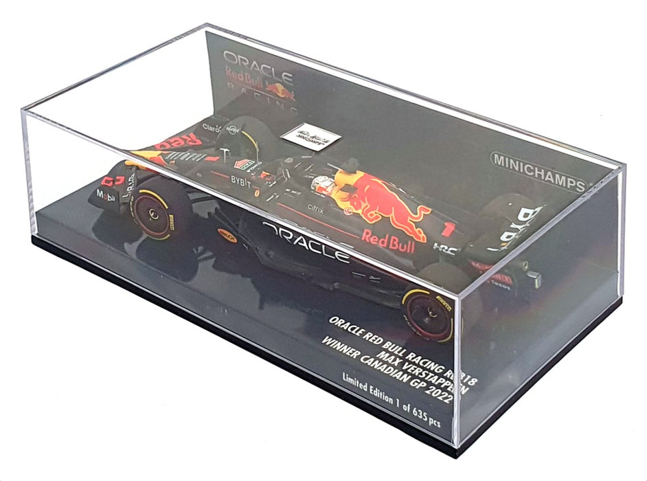 Minichamps 1/43 417 220901 - F1 Red Bull RB18 1st Canadian GP 2022 Verstappen