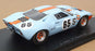 Spark 1/43 Scale SG817 Ford GT40 #65 3rd 1000Km Nurburgring 1968 Lt Blue/Orange