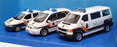 Cararama 1/43 Scale 370 - 3 Piece Policia Set Peugeot Renault - White