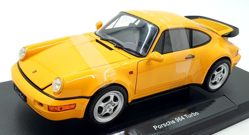 Welly 1/18 Scale Diecast 18026W - Porsche 964 Turbo - Yellow