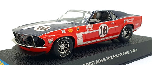 Scalextric 1/32 Scale Slot Car C2402 - 1969 Ford Mustang #16 - Red