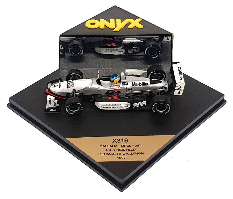 Onyx 1/43 Scale X316 - Dallara Opel F397 German F3 Champion 1997 #4 N.Heidfeld