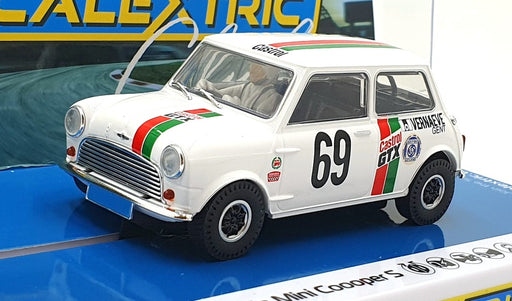 Scalextric 1/32 Scale Slot Car C4438 - Austin Mini Cooper S Castrol 2024 #69