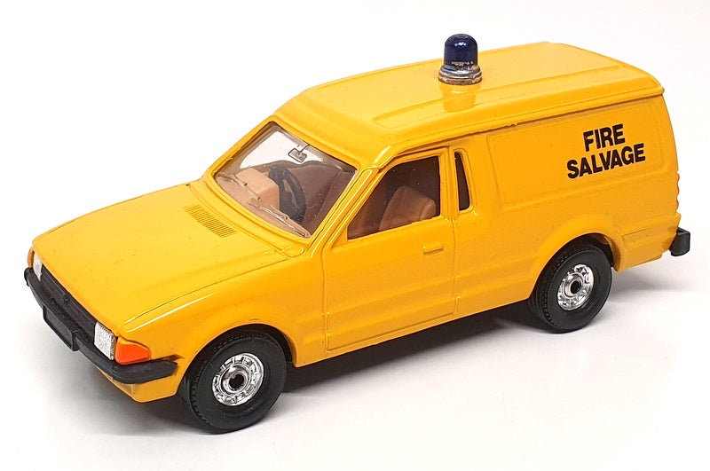 Corgi Appx 11.5cm Long 626 - Ford Escort Van (Fire Salvage) Yellow