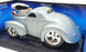 Muscle Machines 1/18 Scale Model 71166 - 1941 Willys Coupe - Silver Grey