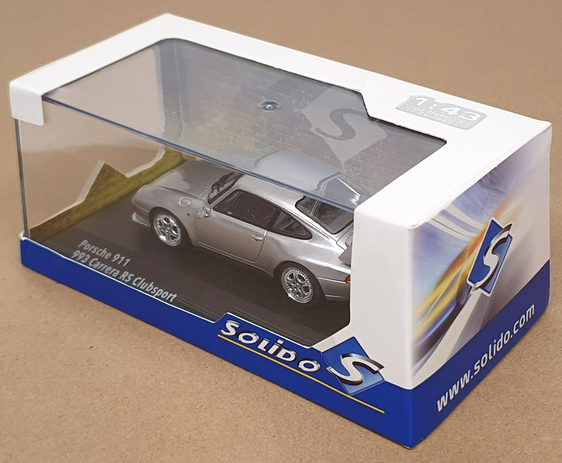 Solido 1/43 Scale S4313803 - Porsche 993 Carrera RS Clubsport - Polar Silver