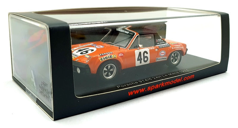 Spark 1/43 Scale S7507 - Porsche 914/6 #46 24h Le Mans 1971