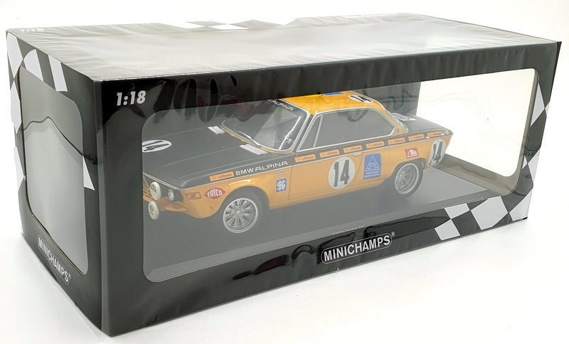 Minichamps 1/18 Scale 155 702714 BMW 2800 CS Alpina Spa 1970 Kelleners