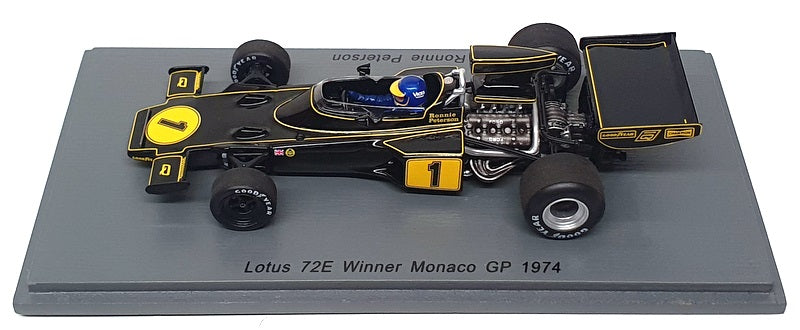 Spark 1/43 Scale S4835 - F1 Lotus 72E #1 Winner Monaco GP 1974 R. Peterson