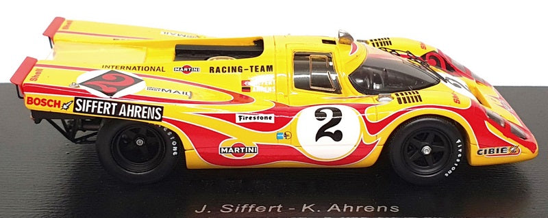 Spark 1/43 Scale S9980 - Porsche 917  #2 2nd Kyalami 9H 1970 - Yellow/Red