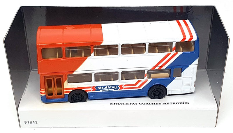 Corgi Appx 14cm Long 91842 - Metrobus (Strathtay Coaches) Orange/White/Blue