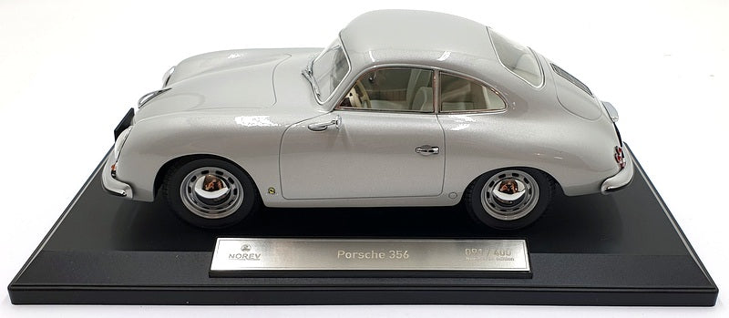 Norev 1/18 Scale Diecast 187452 - 1954 Porsche 356 Coupe - Silver