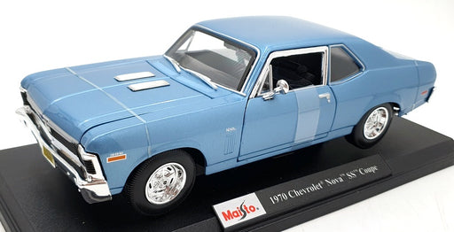 Maisto 1/18 Scale Diecast 31132 - 1970 Chevrolet Nova SS Coupe - Blue