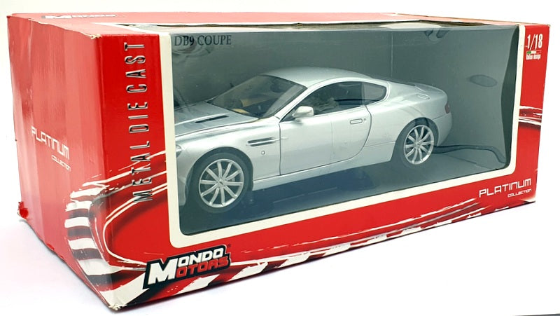 Mondo 1/18 Scale Diecast 500437 - Aston Martin DB9 Coupe - Silver