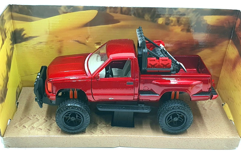 Motor Max 1/24 Scale Diecast 79130 - 1992 GMC Sierra GT Pickup - Dark Red