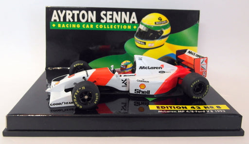 Minichamps 1/43 Scale AS4 43 No.8 McLaren 4/8 Ford V8 1993 Ayrton Senna