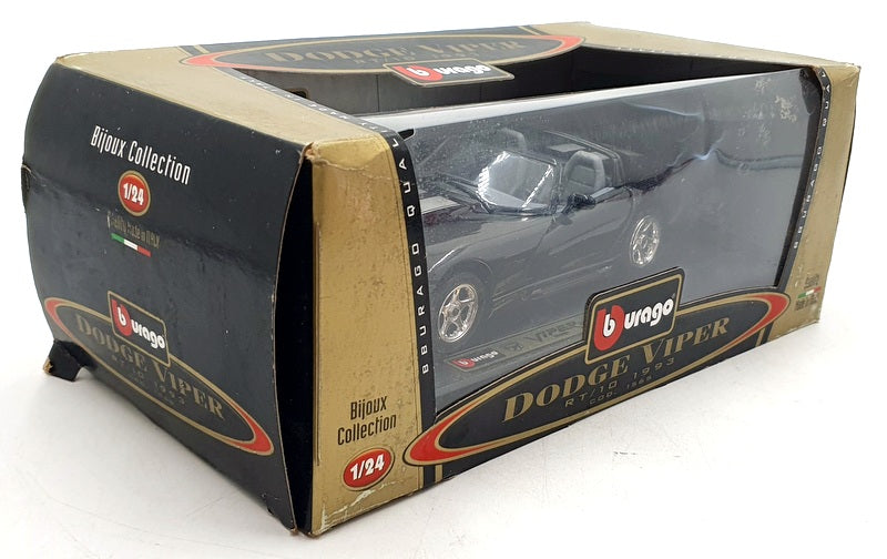 Burago 1/24 Scale Diecast 1565 - Dodge Viper RT/10 1993 - Black