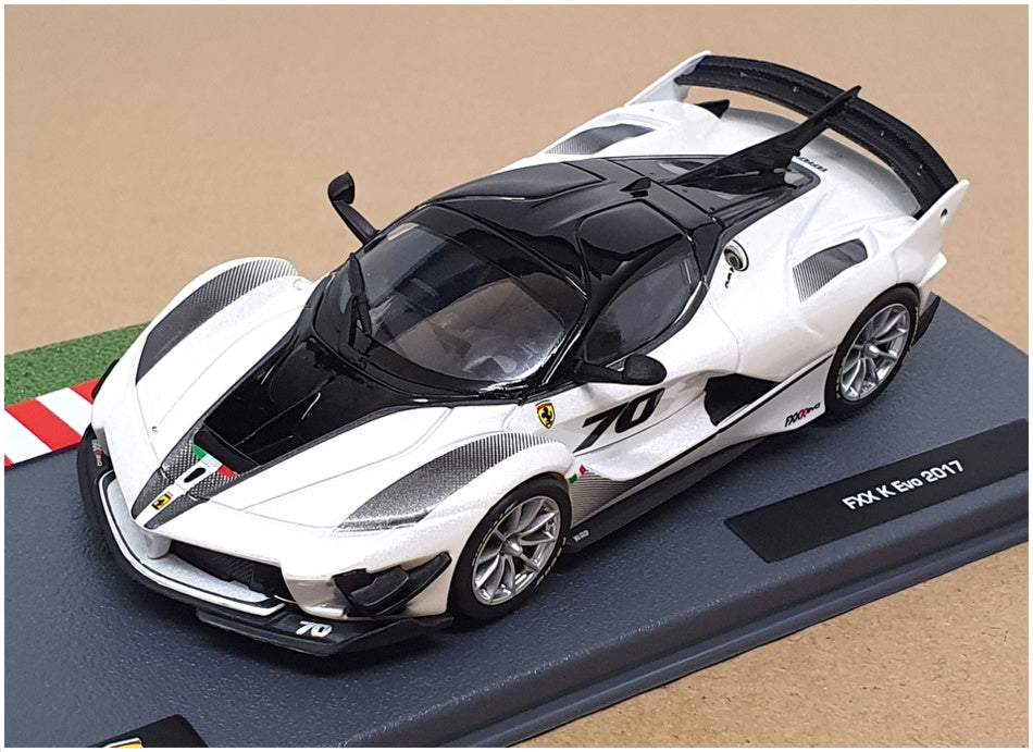 Altaya 1/43 Scale Diecast 61023Q - 2017 Ferrari FXX K Evo #70 - White/Grey