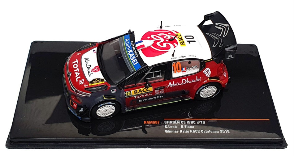 Ixo 1/43 Scale RAM687 - Citroen C3 #10 Winner RACC Catalunya 2018