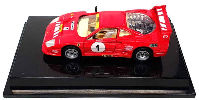 Hot Wheels 1/43 Scale 22167 - 1987 Ferrari F40 Race Car #1 - Red