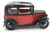 Ricko 1/18 Scale Diecast DC21125L - Austin 7 De Luxe Saloon 1932 - Red/Black