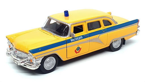 Autotime 1/43 Scale 11476W-RUS - GAZ-13 Chaika Police Car Russia - Yellow