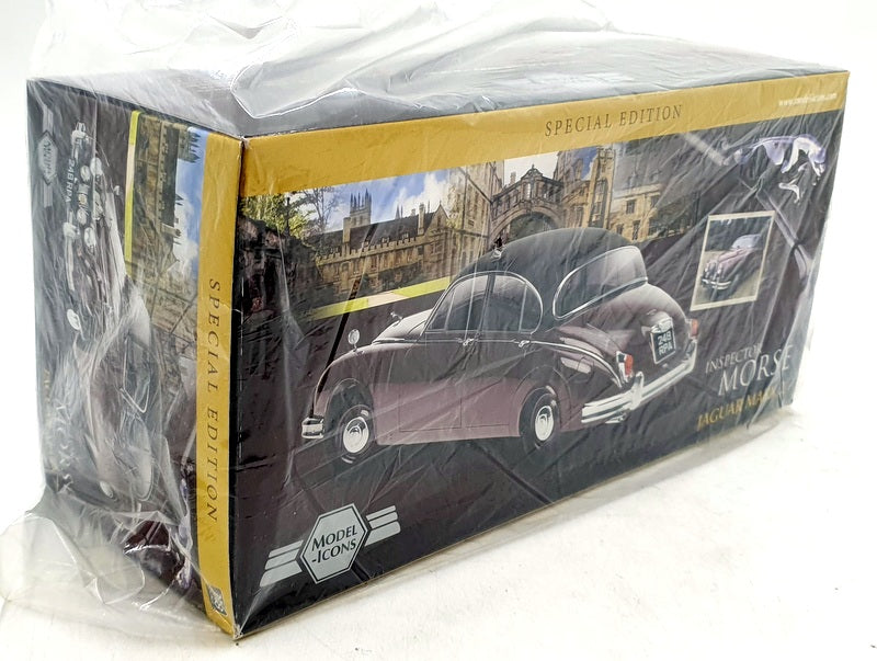 Model Icons 1/18 scale Diecast 701001 - Jaguar MK2 Inspector Morse Burgundy