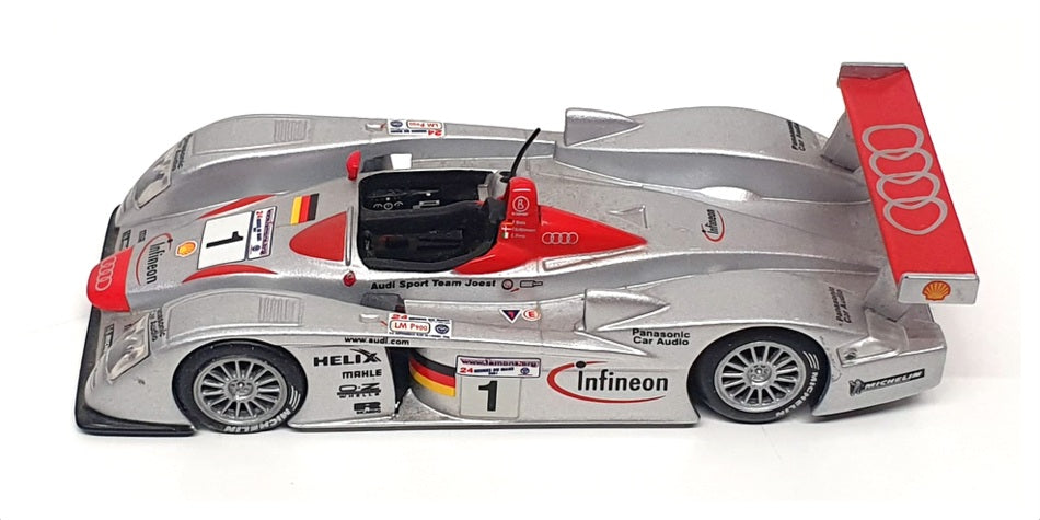 Unbranded 1/43 Scale UBR02 - Audi R8 #1 Winner 24H Le Mans 2001 - Silver/Red