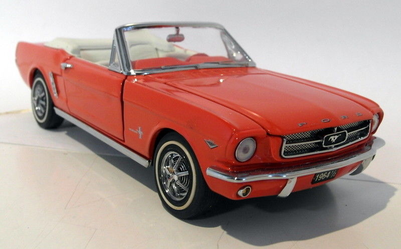 Franklin Mint 1/24 Scale Diecast B11TQ14 - 1964 1/2 Ford Mustang Convertible red