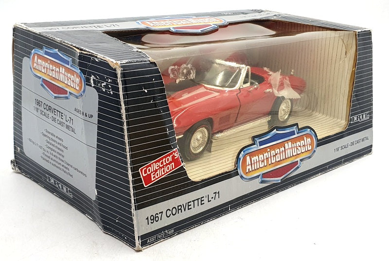 Ertl 1/18 scale Diecast 7489 - 1967 Chevrolet Corvette L-71 - Red