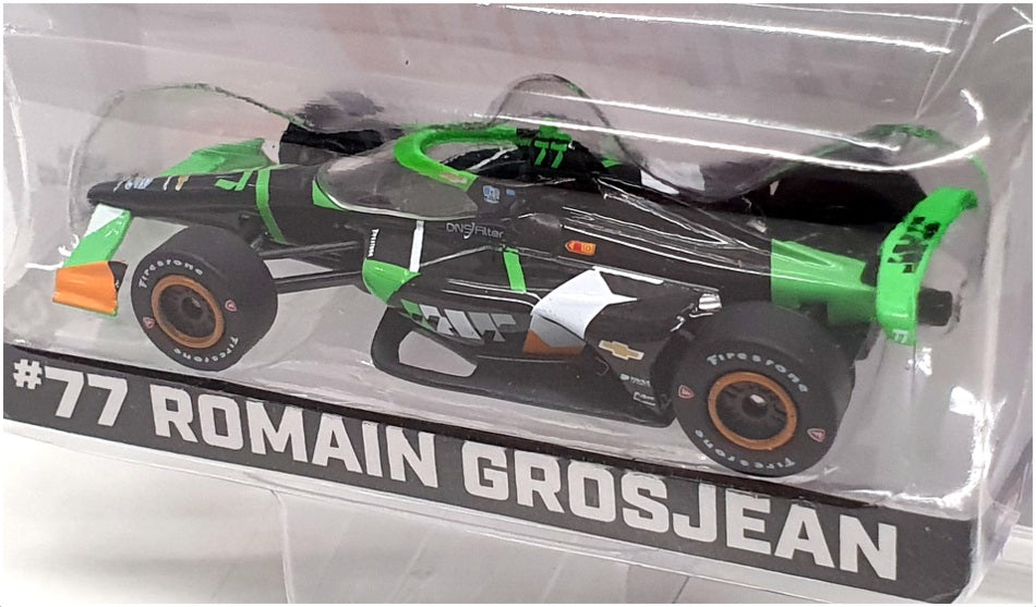 Greenlight 1/64 Scale 11598 - NTT Indycar Series #77 R. Grosjean - Black/Green