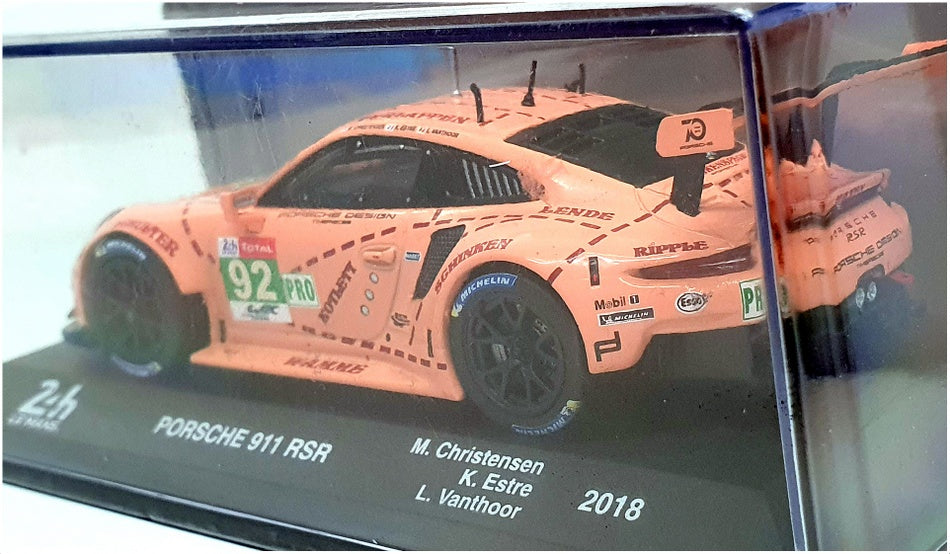 Altaya 1/43 Scale PA02 - Porsche 911 RSR 24h #92 Le Mans 2018 - Pink