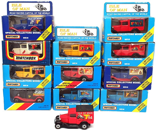 Matchbox TTSET12 - Set Of 12 Ford Model A Vans Isle Of Man TT 1988-99