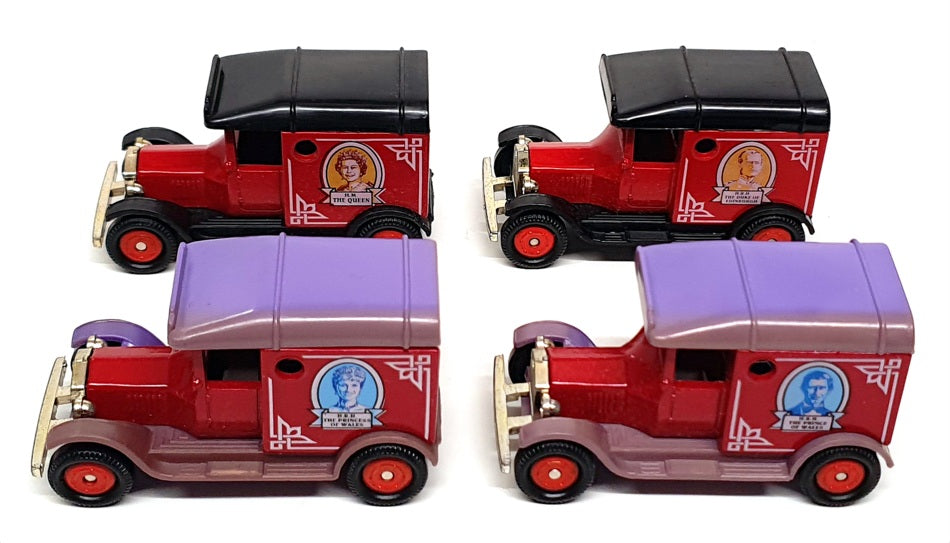 Corgi 74403 - The Royal Cameo Collection Set Of 4 Vans - Red