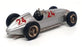 Metal 43 1/43 Scale MT024 - Mercedes Benz Race Car #24 - Silver