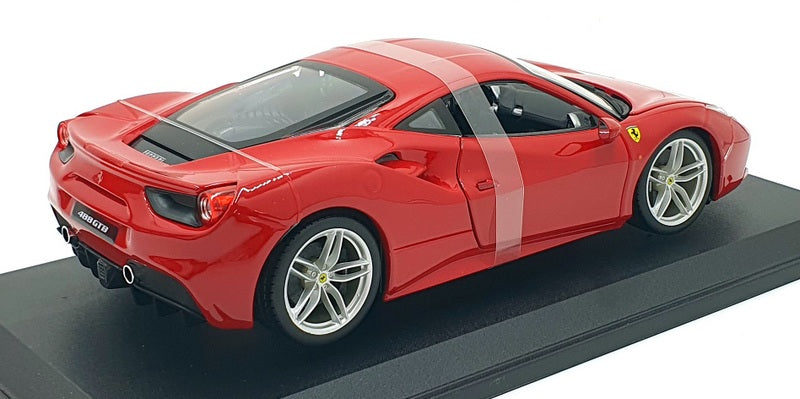 Burago 1/18 Scale Diecast  18-16008 - Ferrari 488 GTB Rosso Red