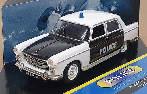 City Models 1/43 Scale CP006 - Peugeot 404 Police - White/Black